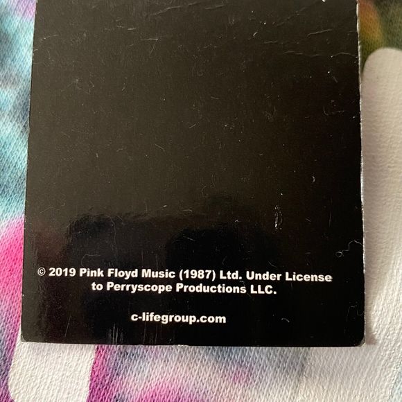 Pink Floyd Hoodie Mens Size Medium Multicolor Tie Dye Dark Side of the Moon NWT - Picture 9 of 14